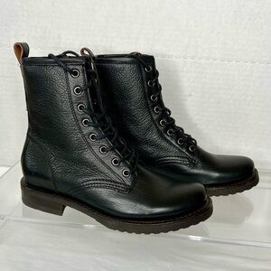 Frye Veronica Flex Combat Boot, Black/Cubana, Women’s 6.5, NWOB